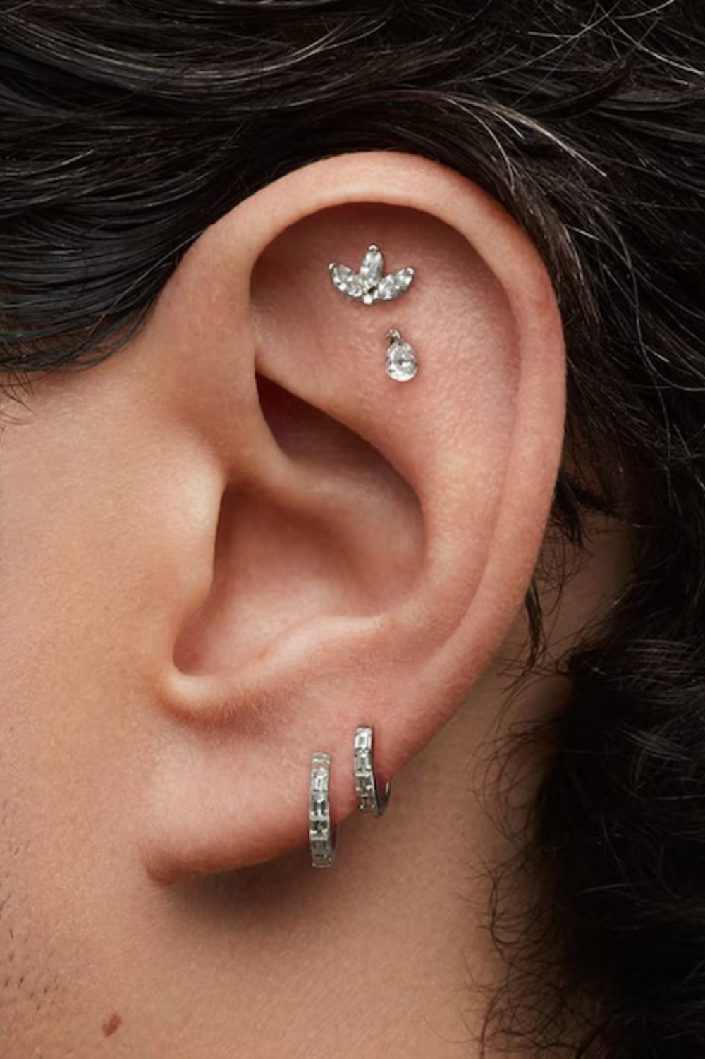 Piercing de Lótus de Diamante