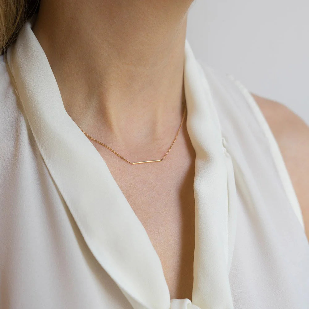 Rose Gold Line Necklace