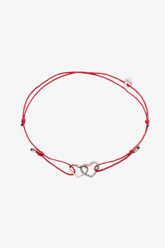 Pulseira dois corações