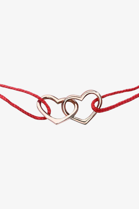 Pulseira dois corações