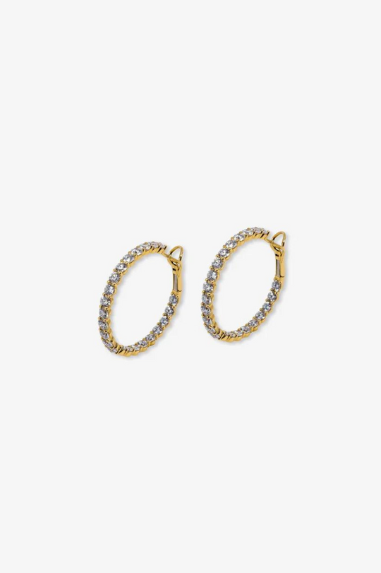 Gold and Diamond Earrings