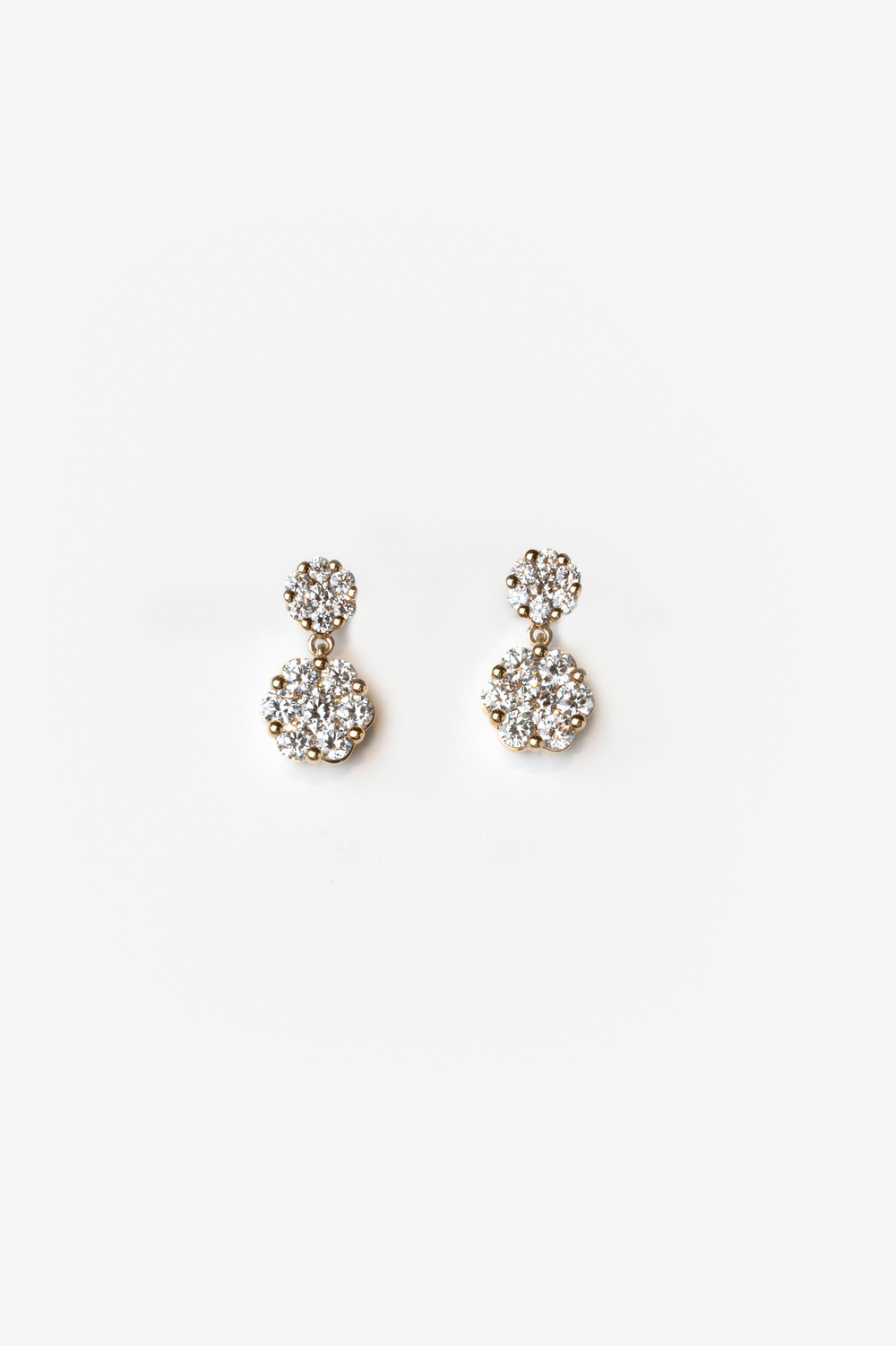 Yellow Gold Earrings with Diamonds