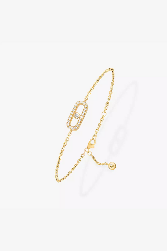 Pulseira D-Vibes PM em ouro amarelo e diamantes