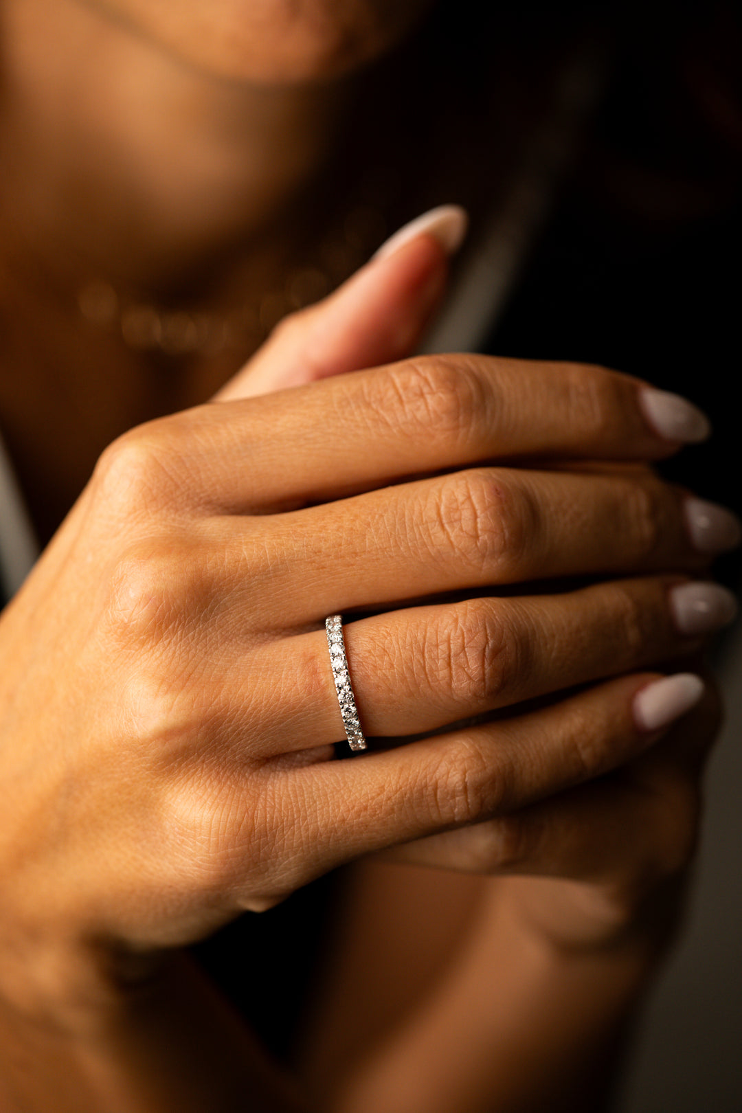 White Gold and Diamonds Engagement Ring