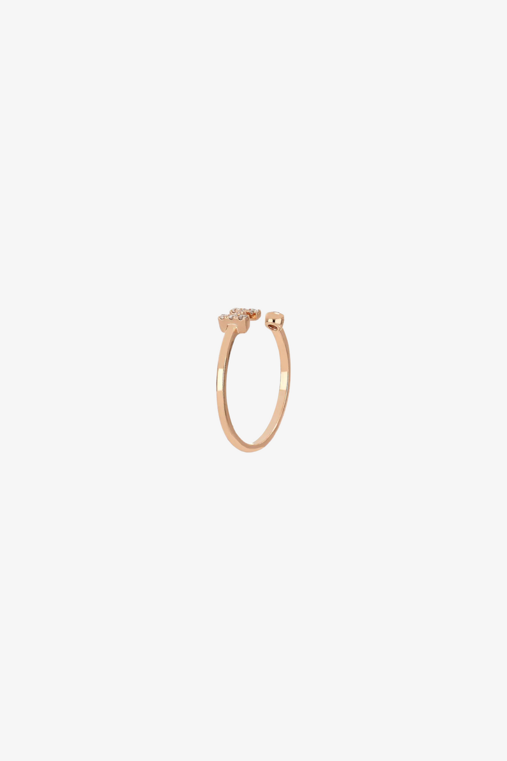 Letter H Gold Ring