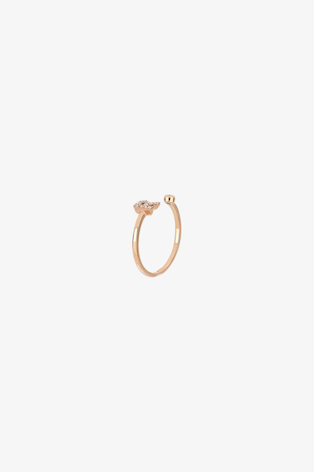 Letter R Gold Ring