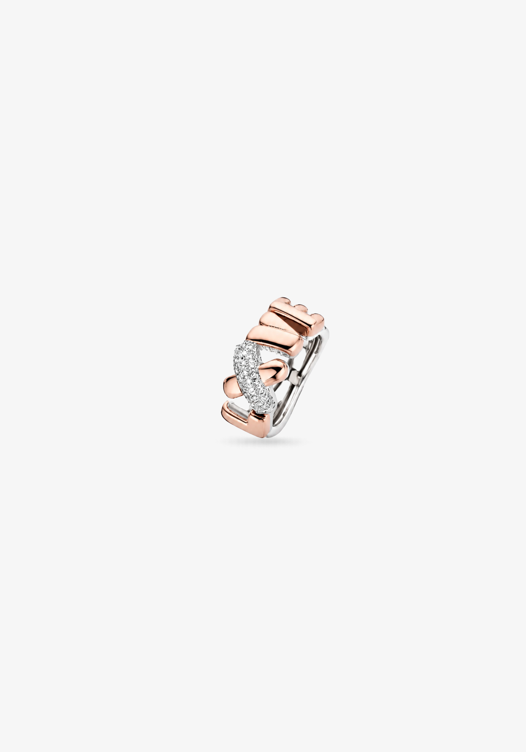LXVE Ring with Diamonds