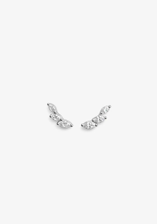 White Gold Earrings with Diamonds