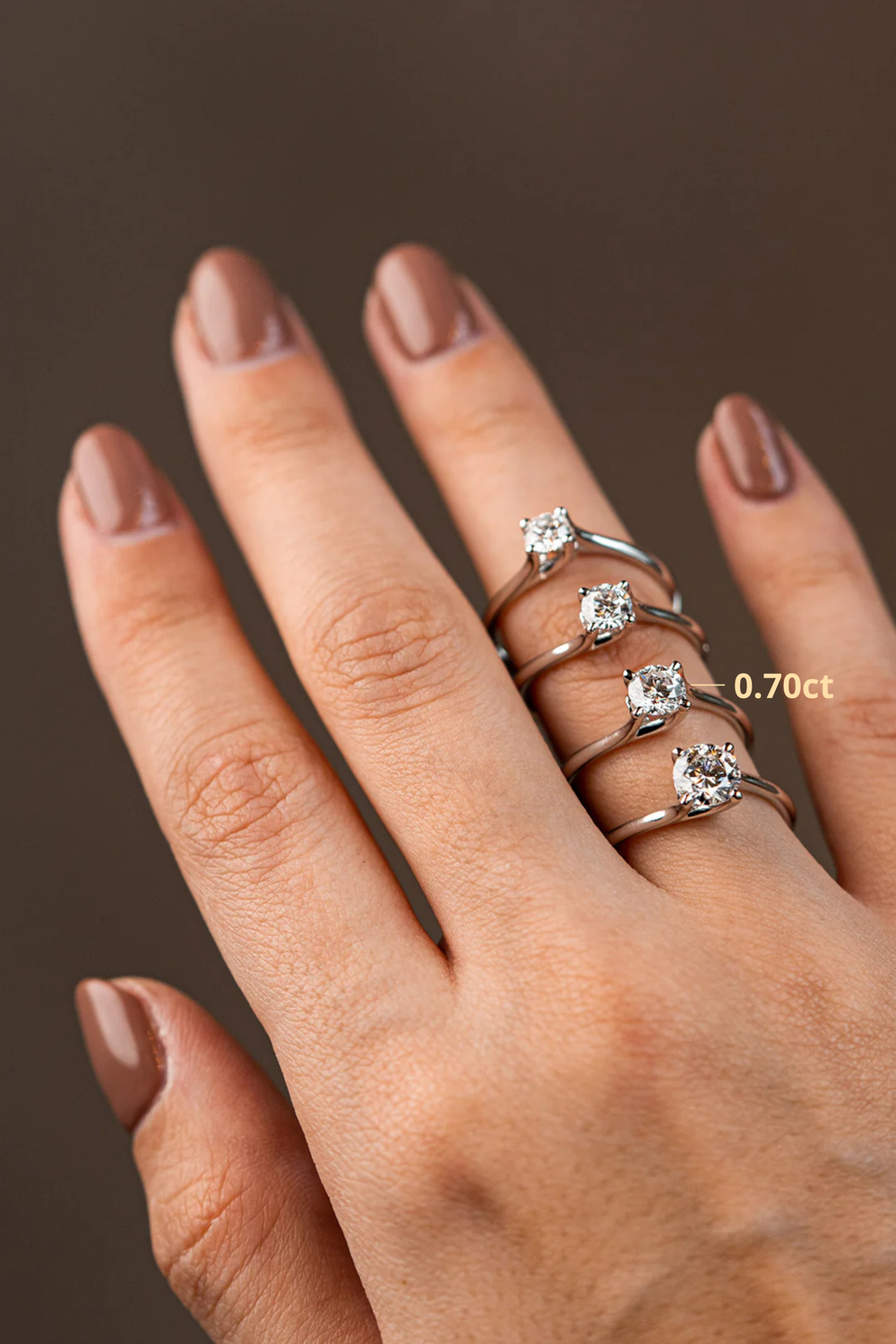 Solitaire 0.70ct Diamond Engagement Ring