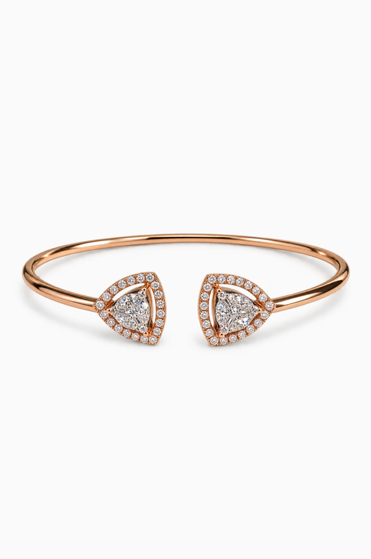 Pink Gold Bracelet with Diamonds
