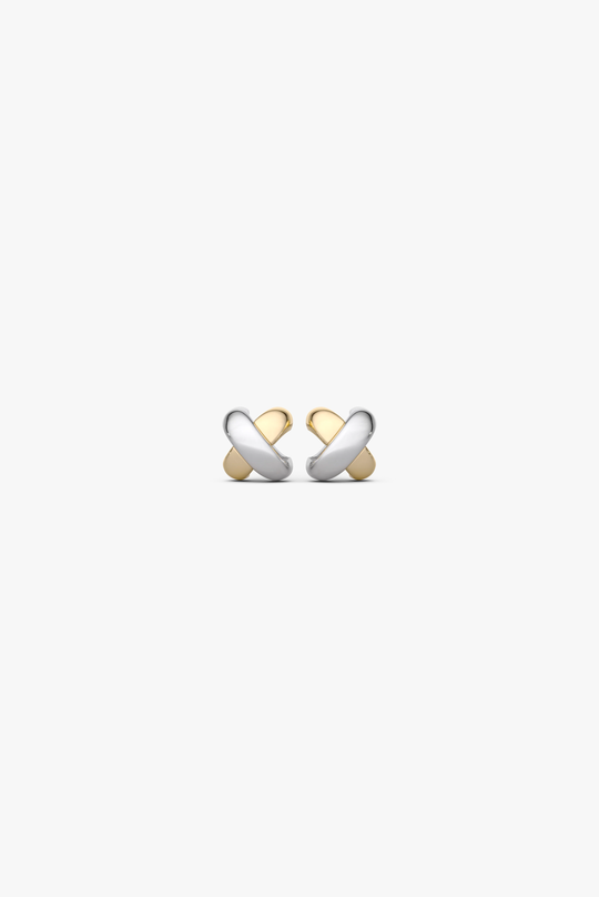 Mini Gold Cross Earrings