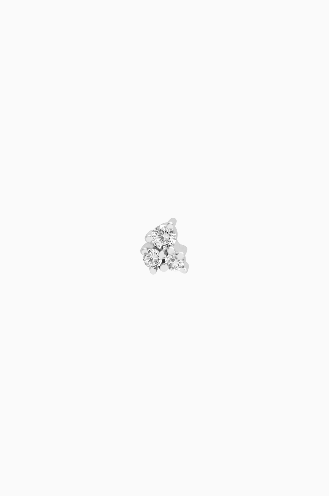 White Gold Trio Piercing with Diamonds