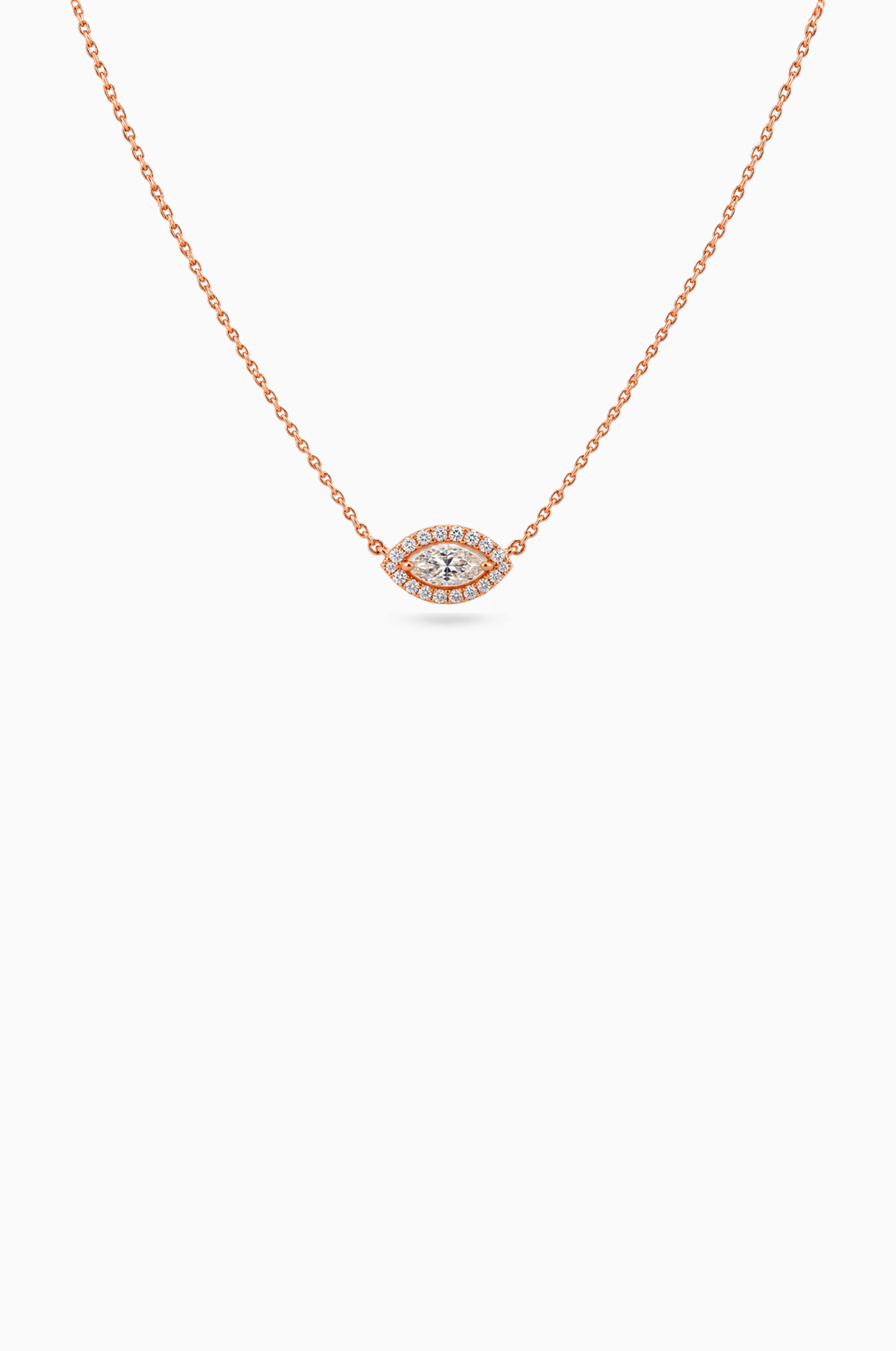 Colar em Ouro Rosa com Diamantes