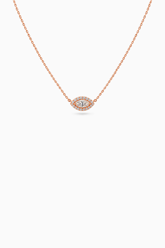 Colar em Ouro Rosa com Diamantes