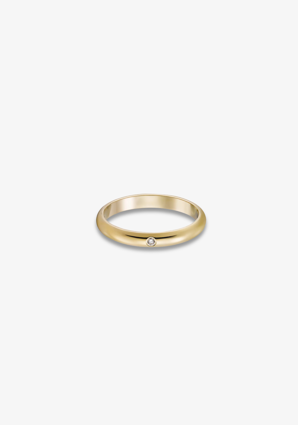 Wedding Ring 2.6mm with Diamond