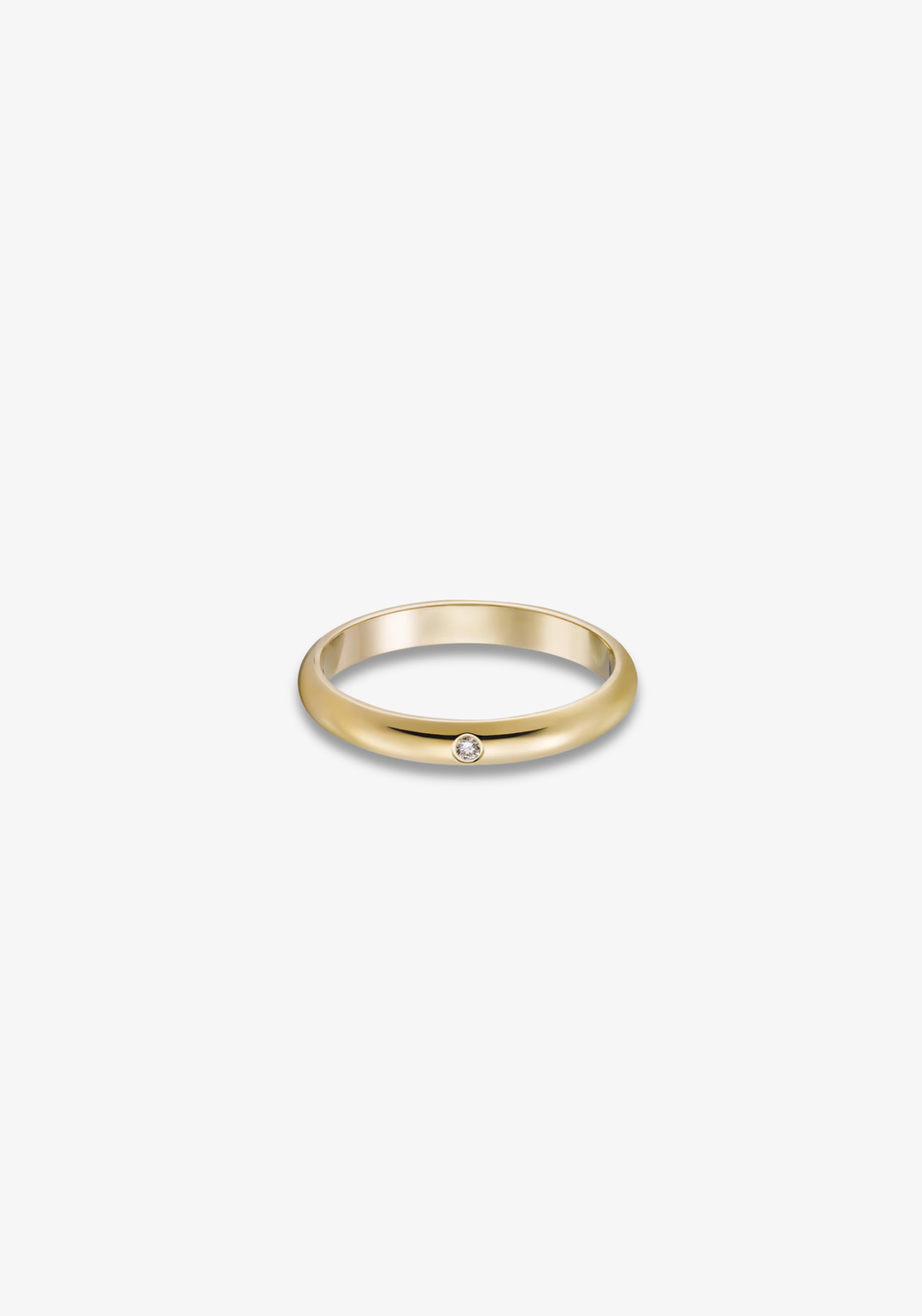 Wedding Ring 2.6mm with Diamond