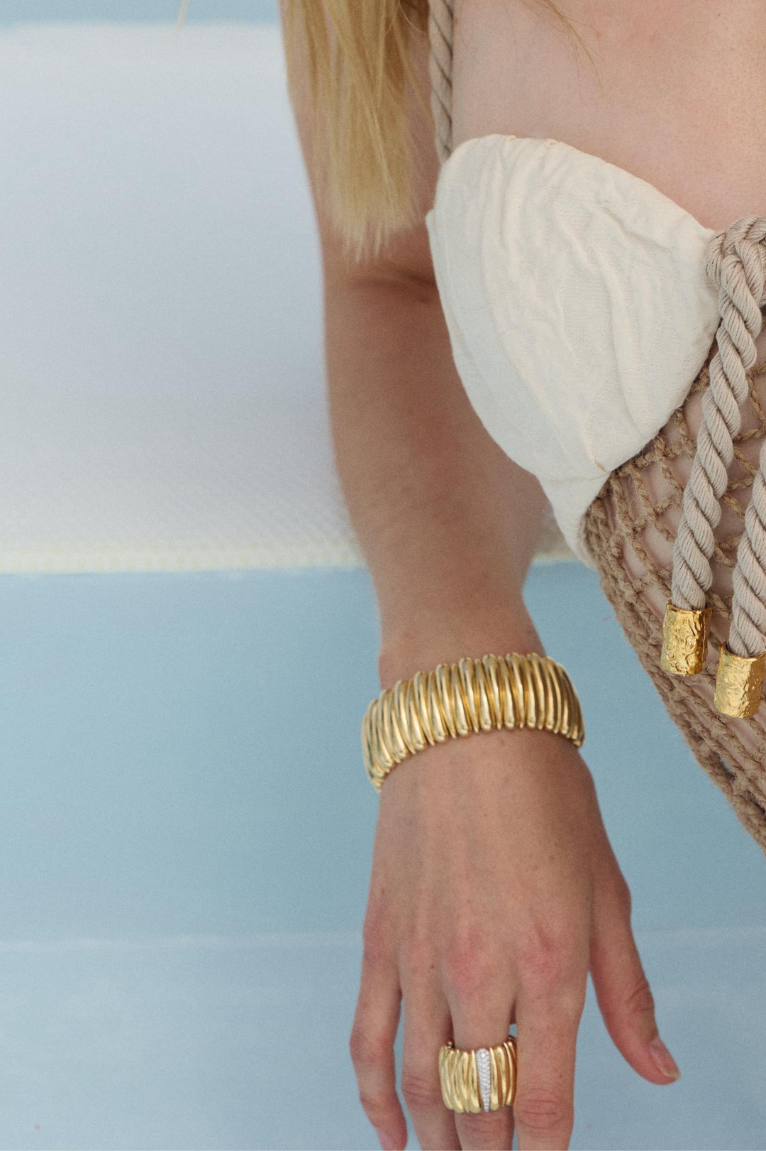Yellow Gold Ring with Diamonds