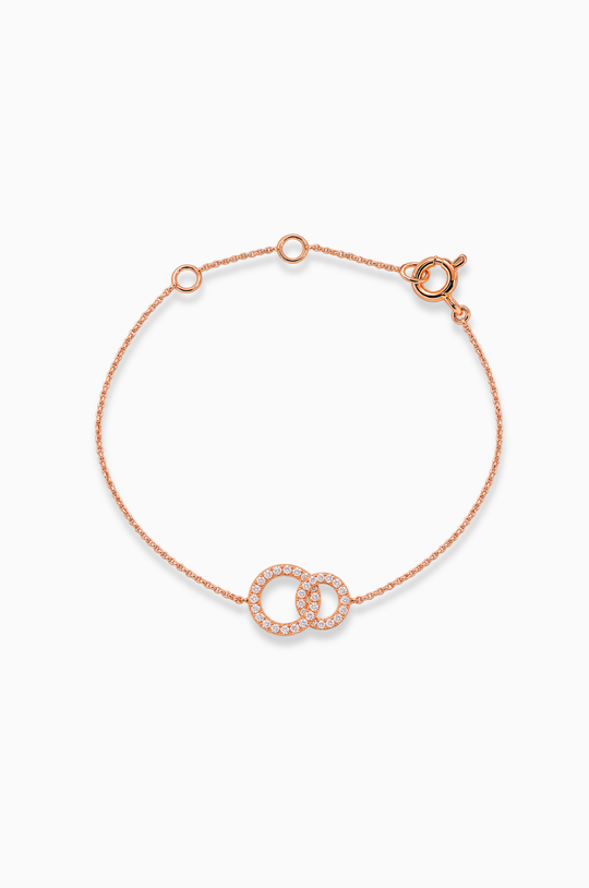 Pulseira união com diamantes