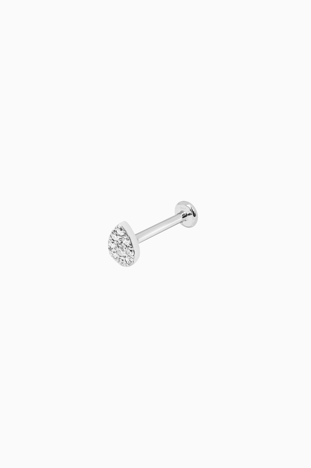 White Gold Drop Piercing with Diamonds