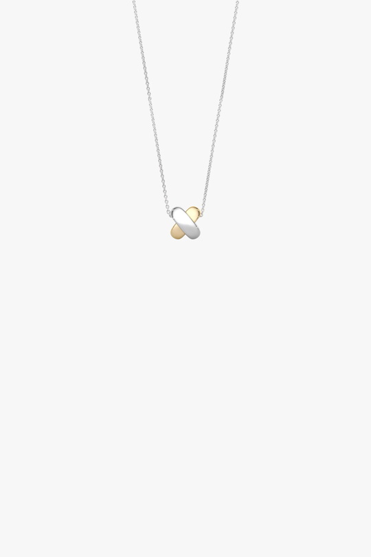 Gold & Silver Kisses Mini Necklace