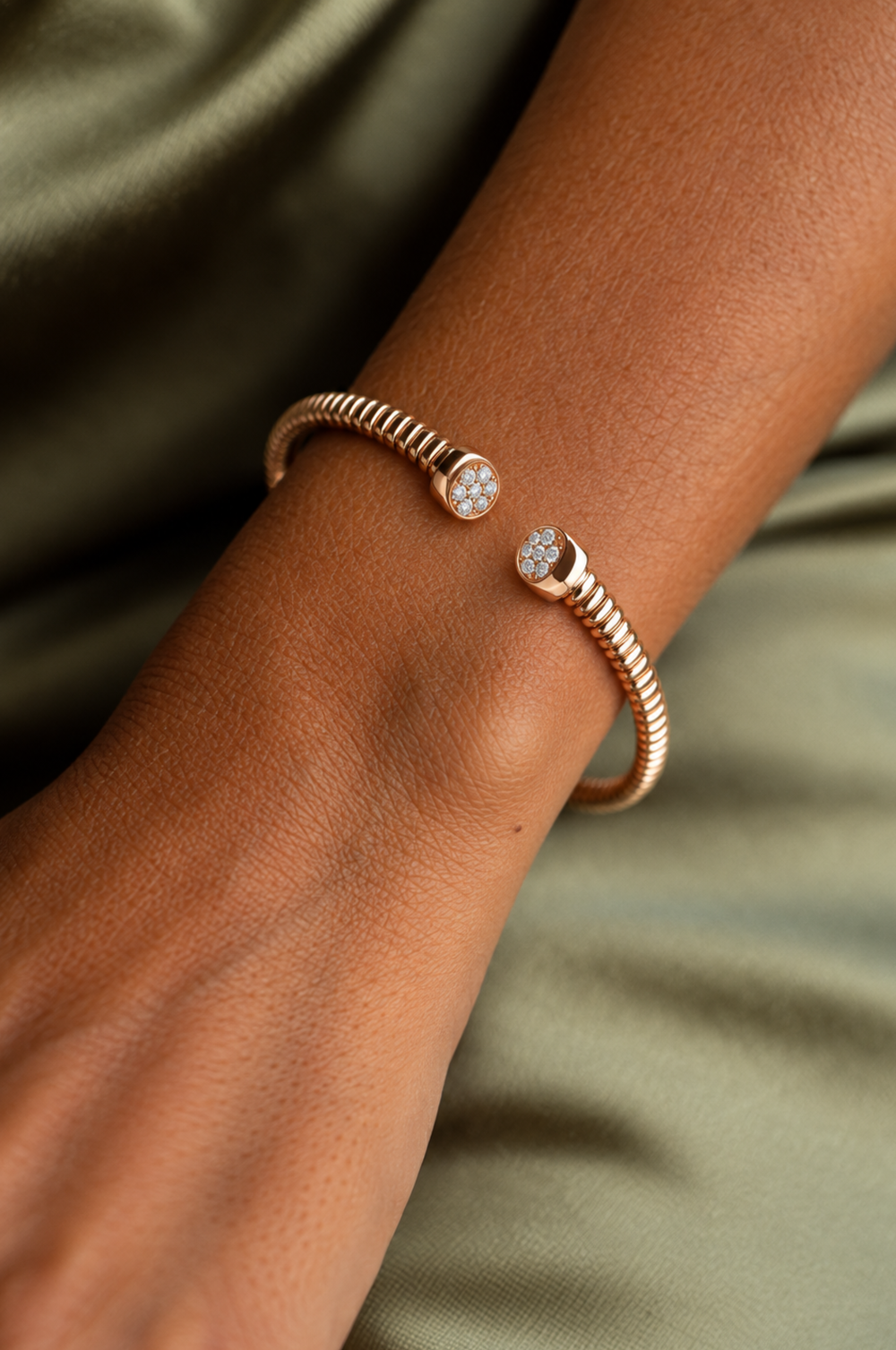 Pink Gold Bracelet with Diamonds