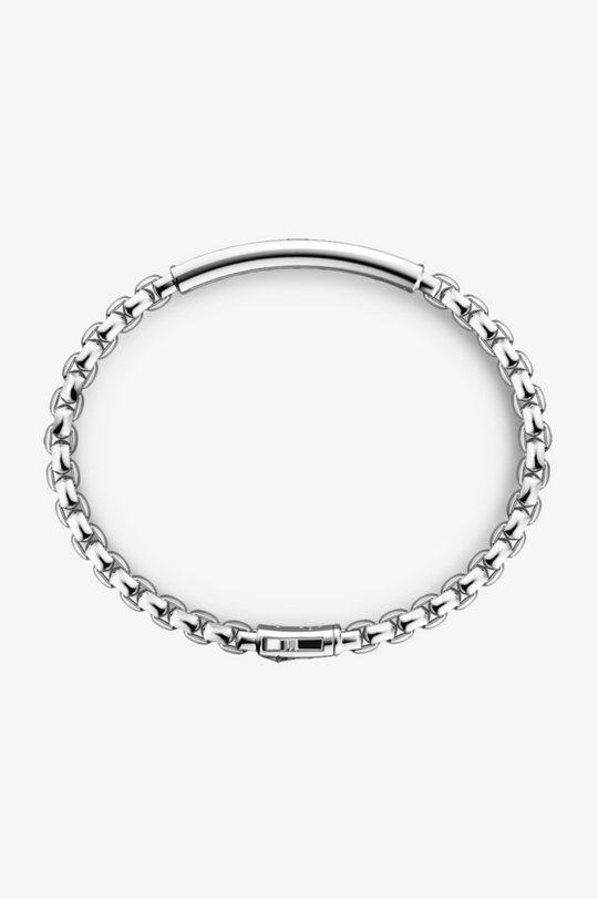 Silver Bracelet with Black Rhodium Plating