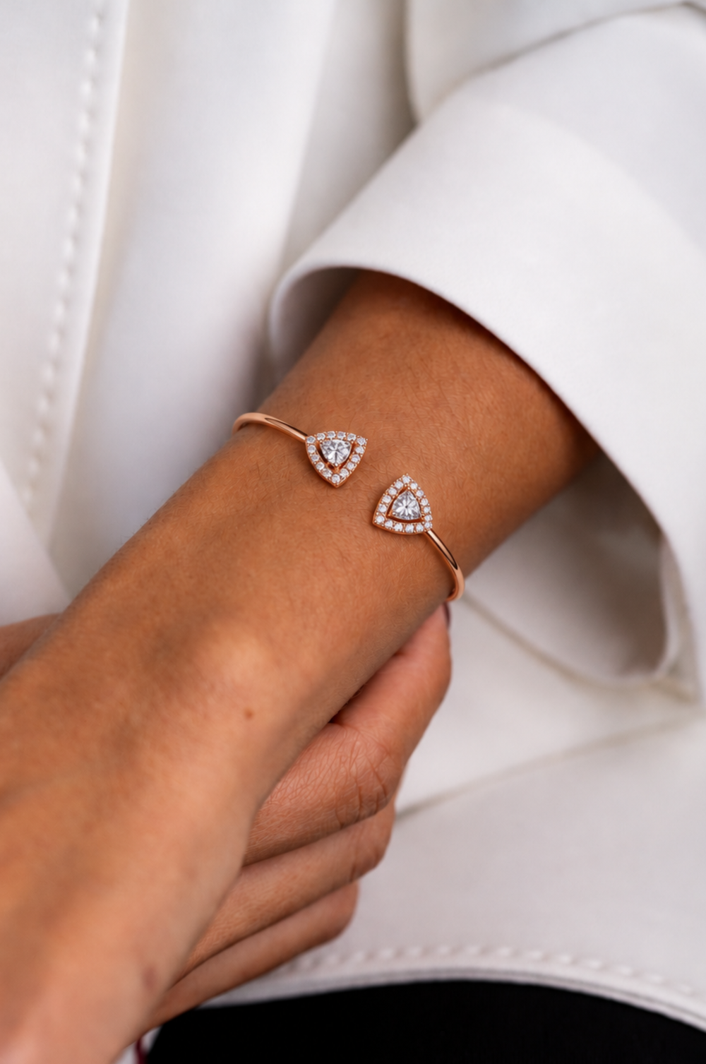 Pink Gold Bracelet with Diamonds