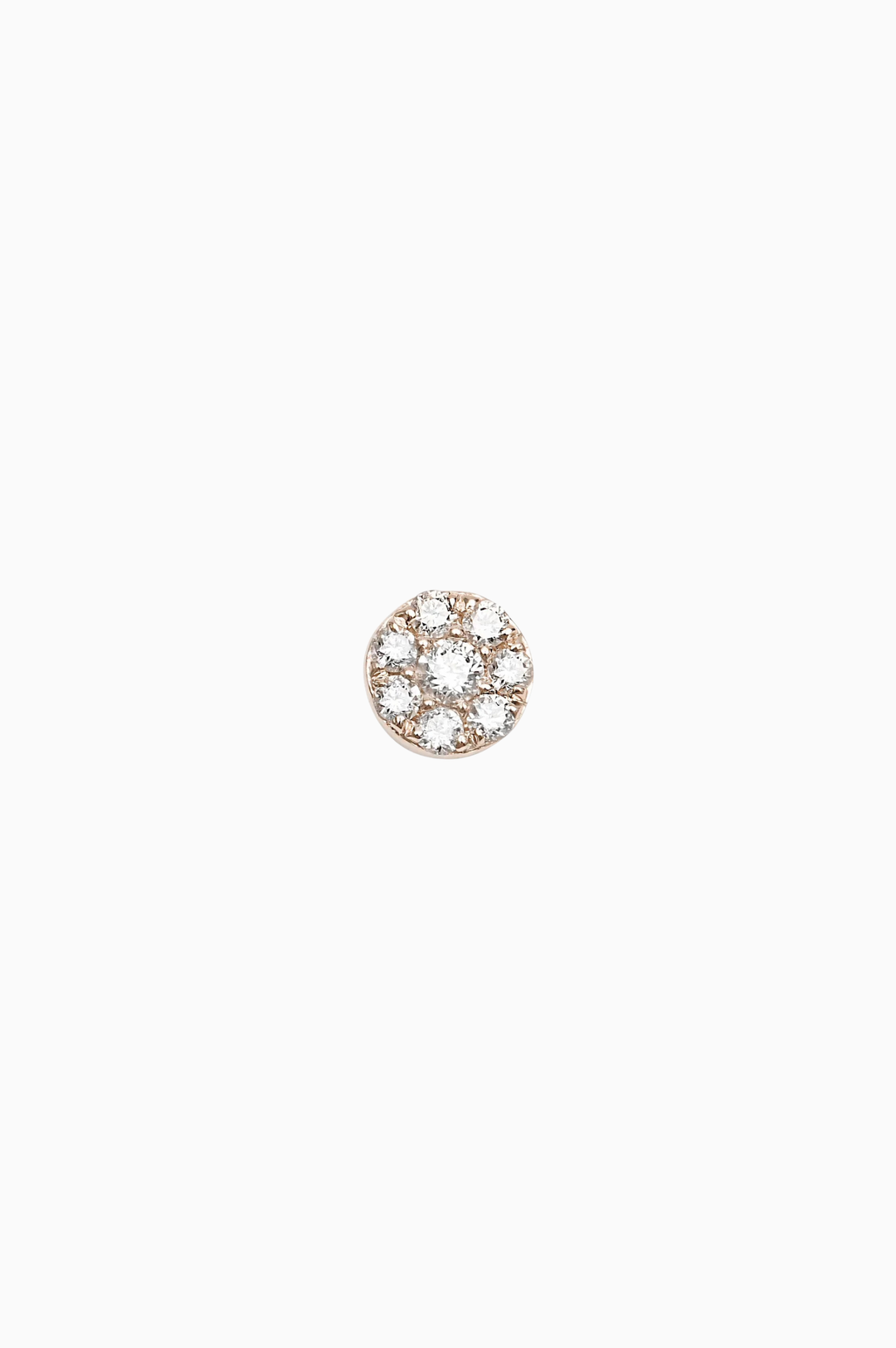Piercing de Argola em Ouro Rosa com Diamantes