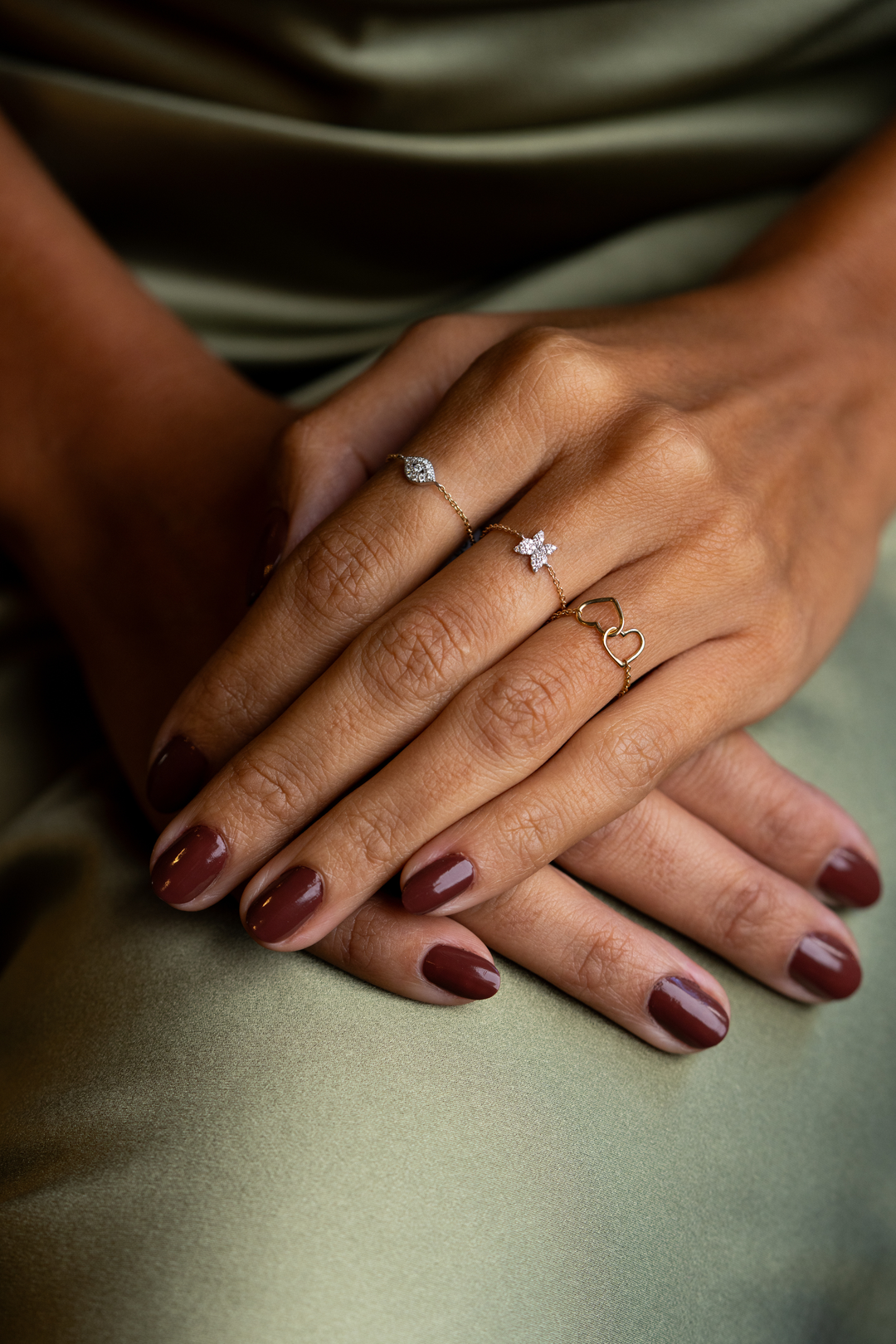 Soft Two Hearts Ring