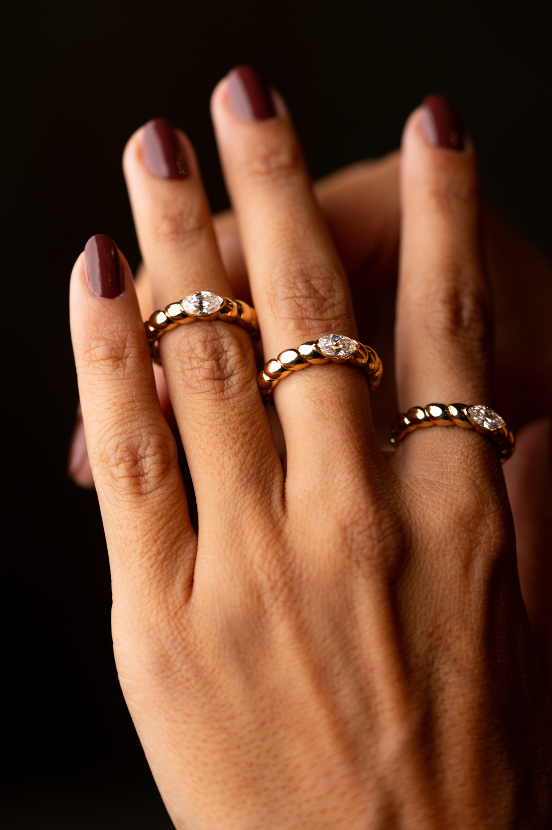 Anel em Ouro Rosa e Diamante