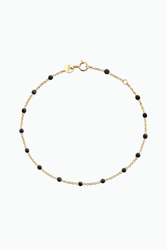 Pulseira com Bolinhas Pretas