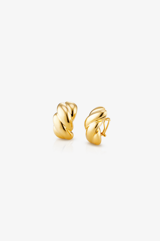 Gold Braided Earrings