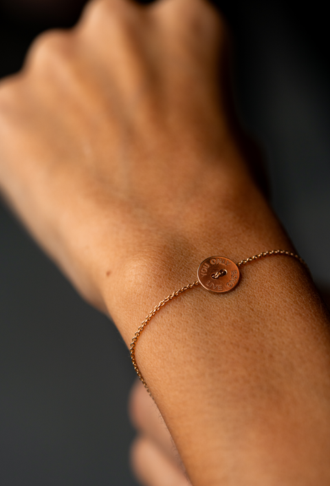 You Only Live Once Rose Gold Bracelet