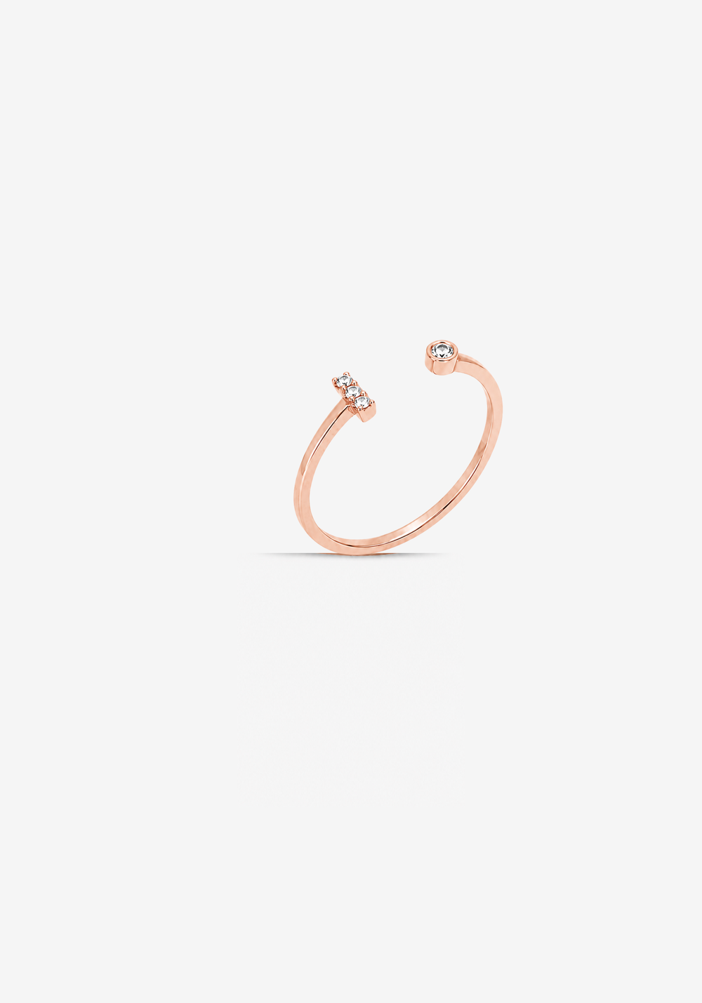 Letter I Gold Ring