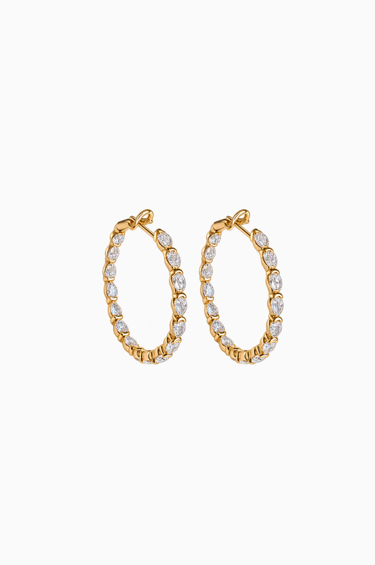 Pink Gold Loop with Diamonds