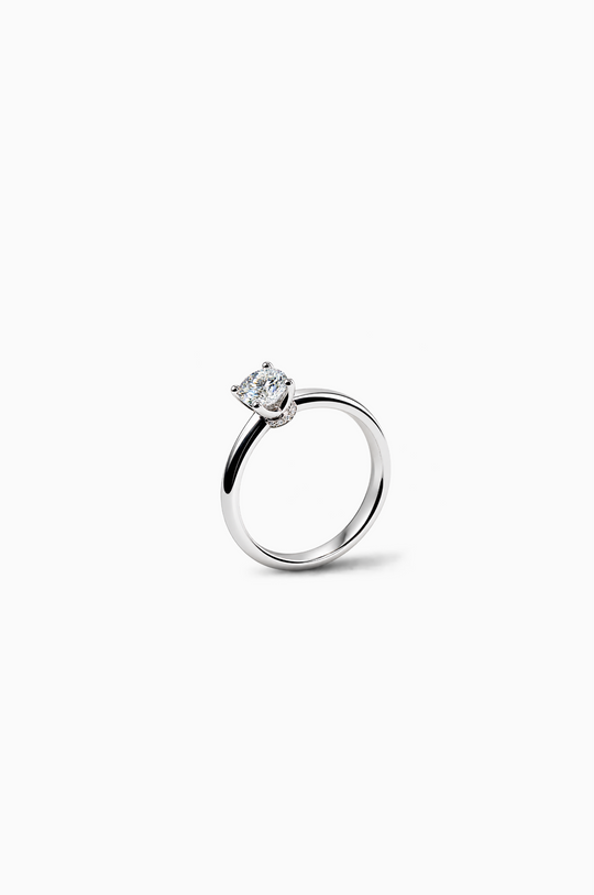White Gold Solitaire Engagement Ring with 0.51 ct Diamond