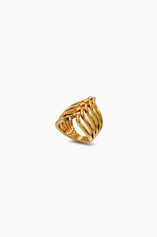 Wing Yellow Gold Ring