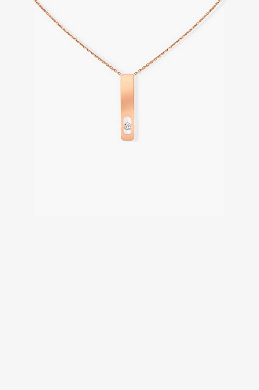 Pink Gold Diamond Necklace My First Diamond