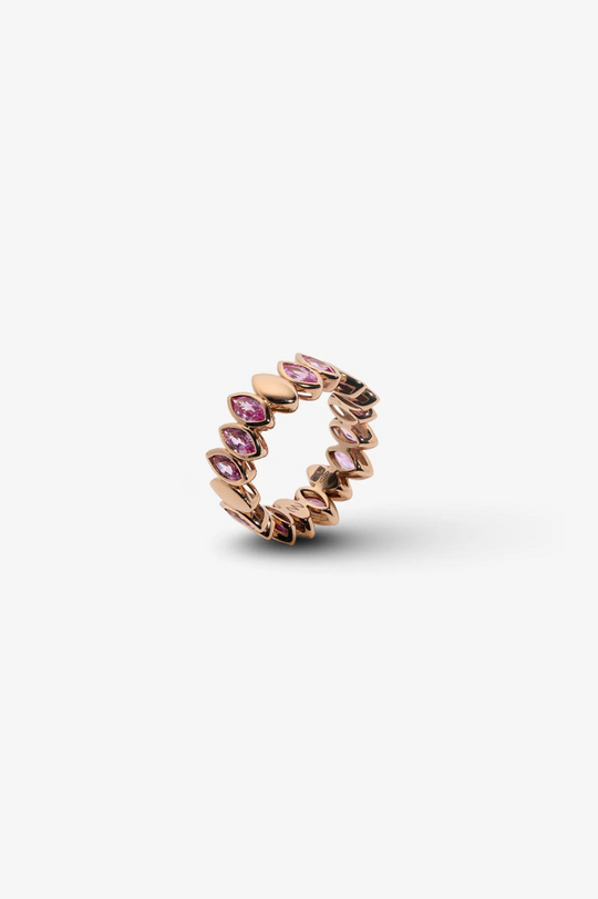 Pink Gold and Sapphire Ring