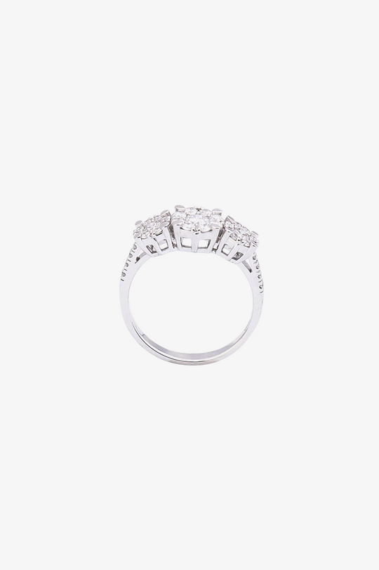 White Gold and Diamonds Engagement Ring