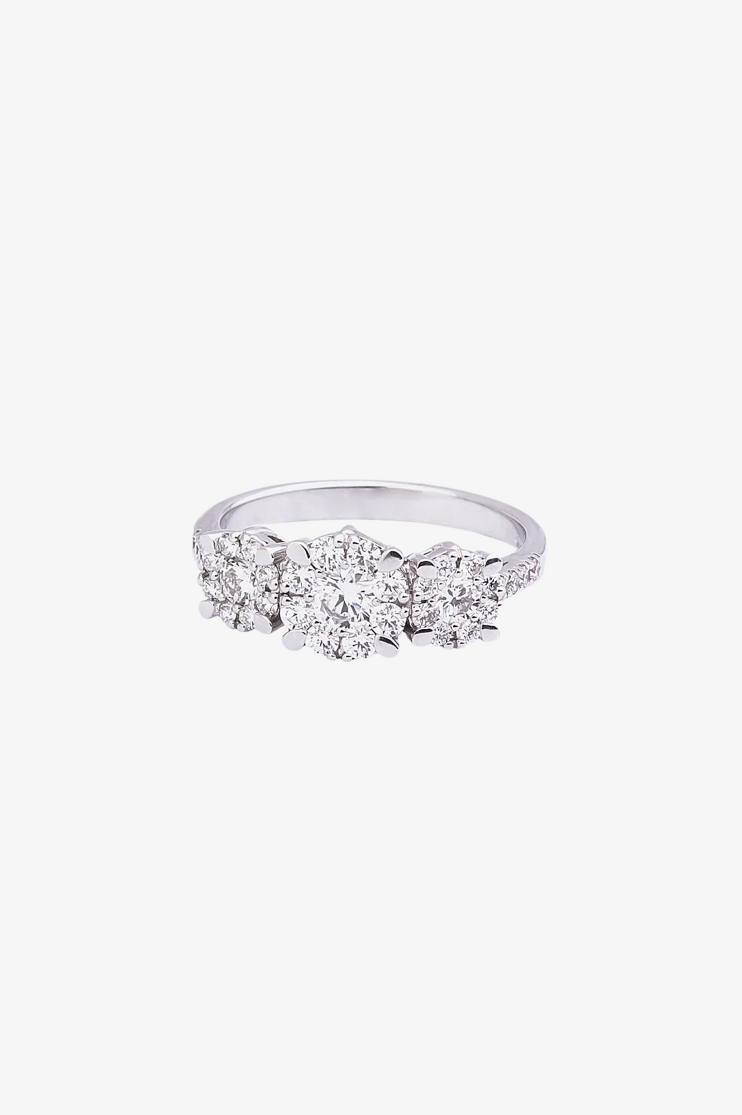 White Gold and Diamonds Engagement Ring