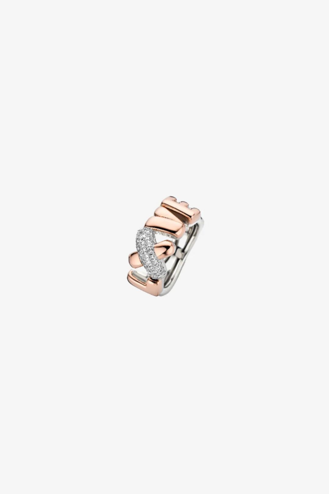 LXVE Ring with Diamonds