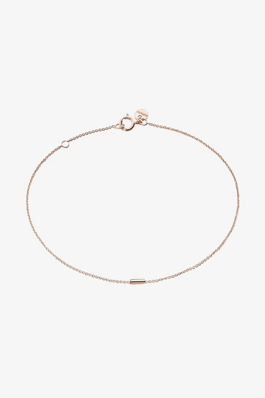 Rose Gold Cylinder Bracelet