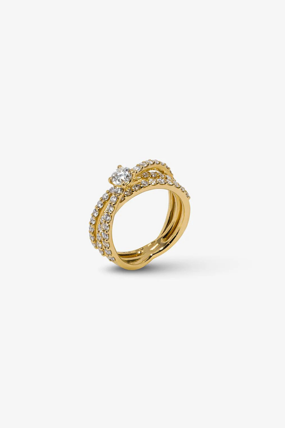 Anel de noivado 3 voltas