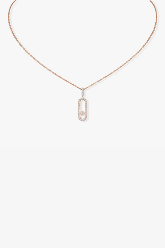 Move Uno Pink Gold Necklace