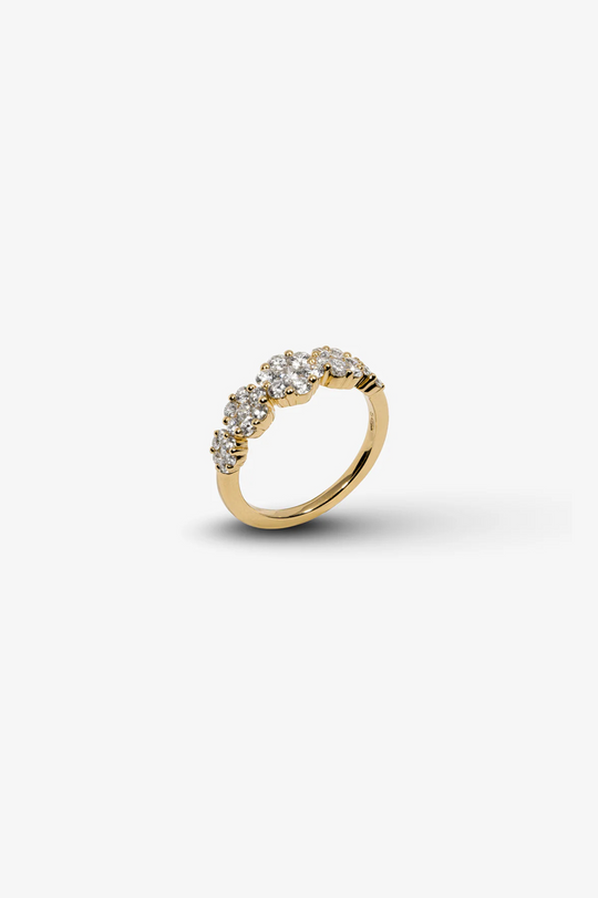 Yellow Gold and Diamonds Engagement Ring