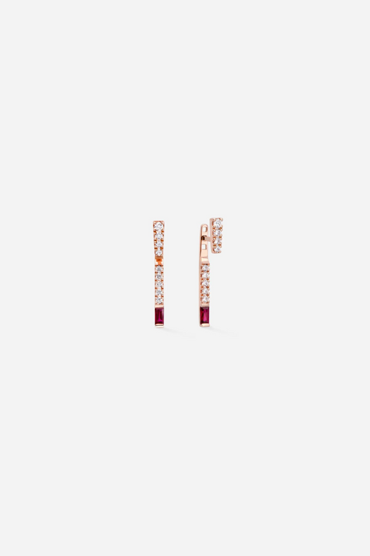 I am Red Needle Earrings