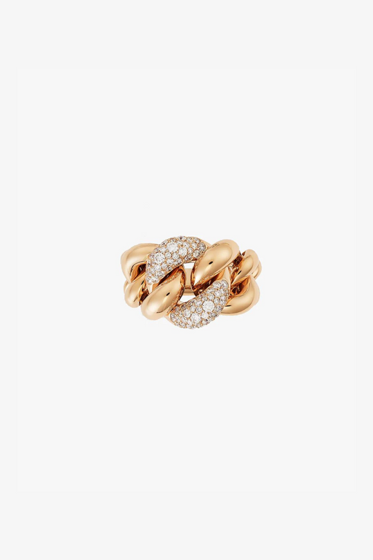 Pink Gold and Diamonds Ring