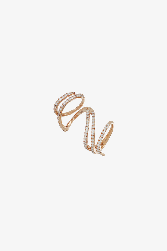 Pink Gold Twisted Ring