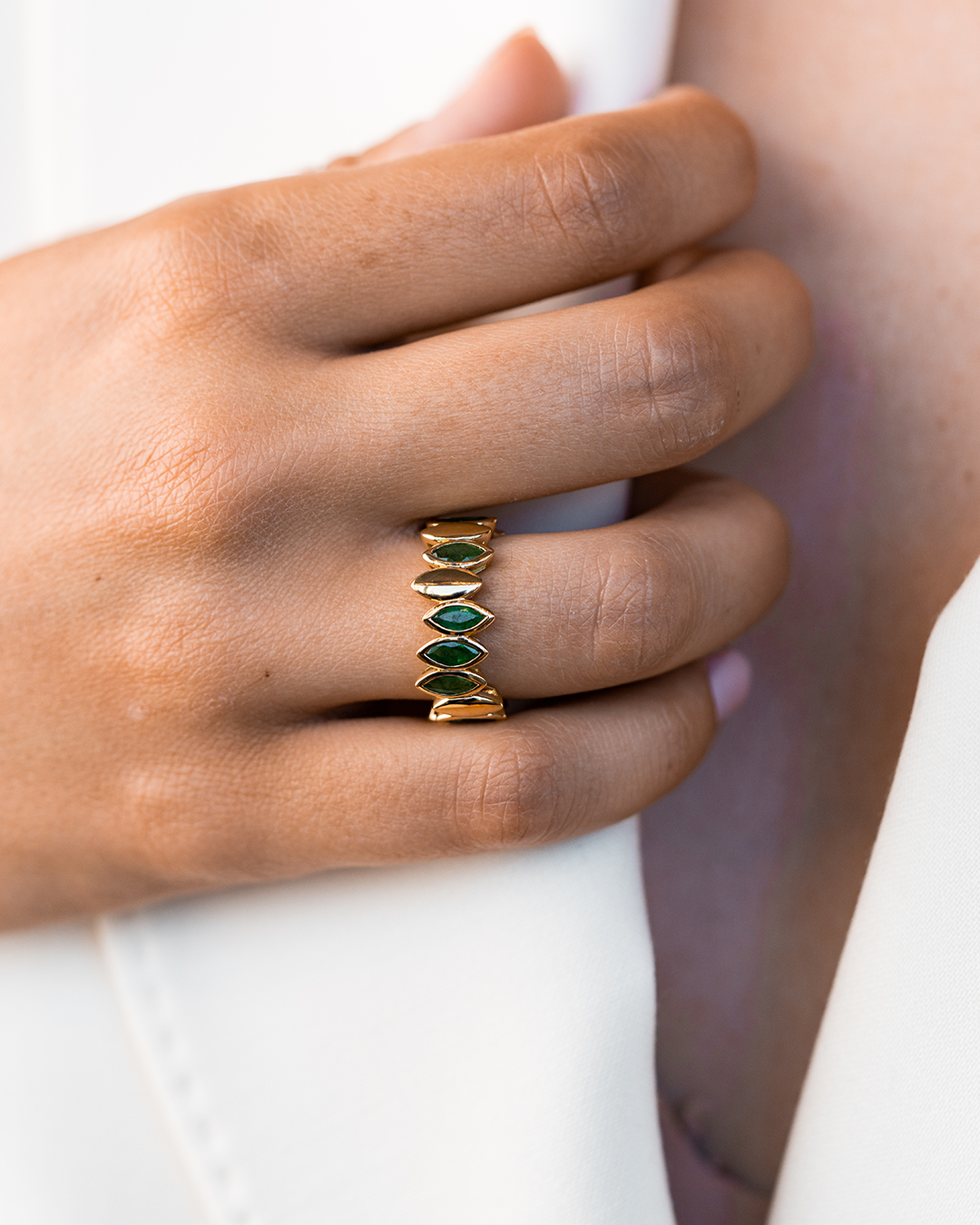 Yellow Gold and Emerald Ring